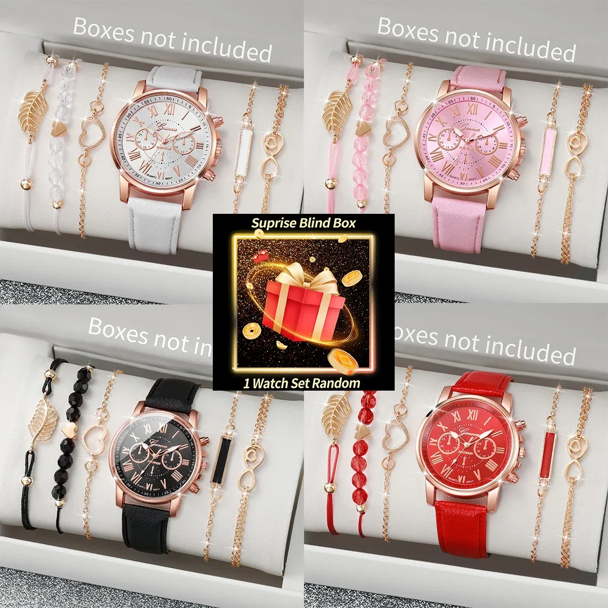 Jewelry For Watches - Conjunto de Relógio Feminino em Caixa